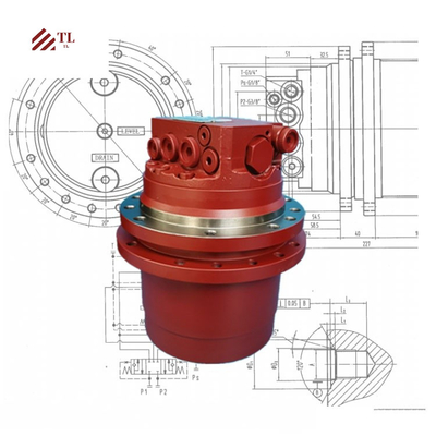 발굴기 예비 부품 PC40-5 최종 드라이브 20S-60-22101 Komatsu를위한 여행 모터 Assy